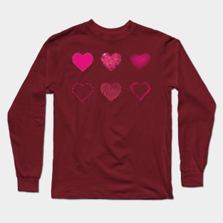 hearts Long Sleeve T-Shirt